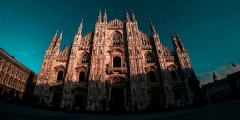 A view of the Duomo, in Milan.