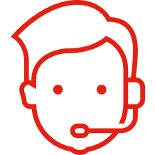 man with headset icon