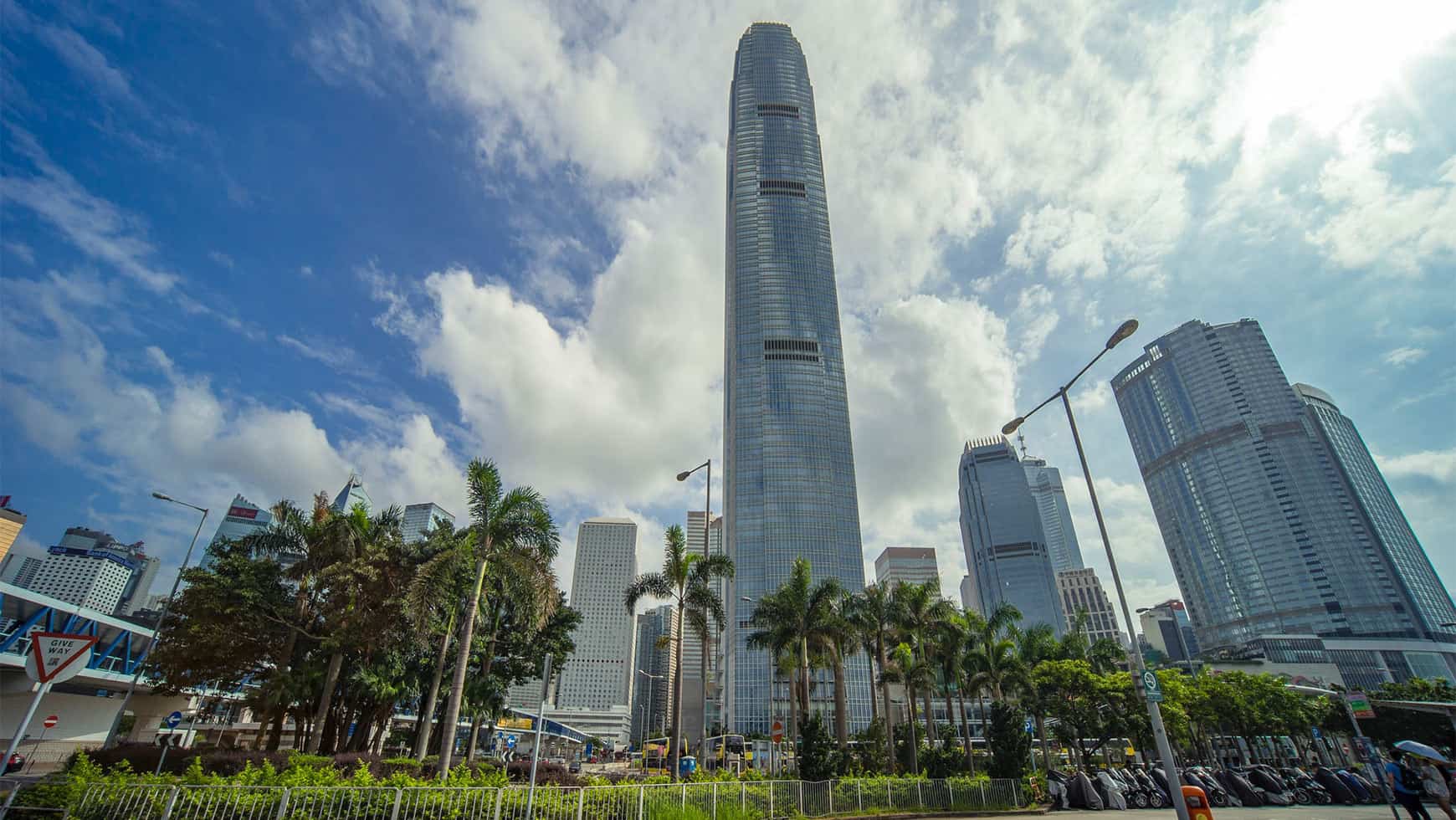 The Two International Finance Centre building in Hong Kong